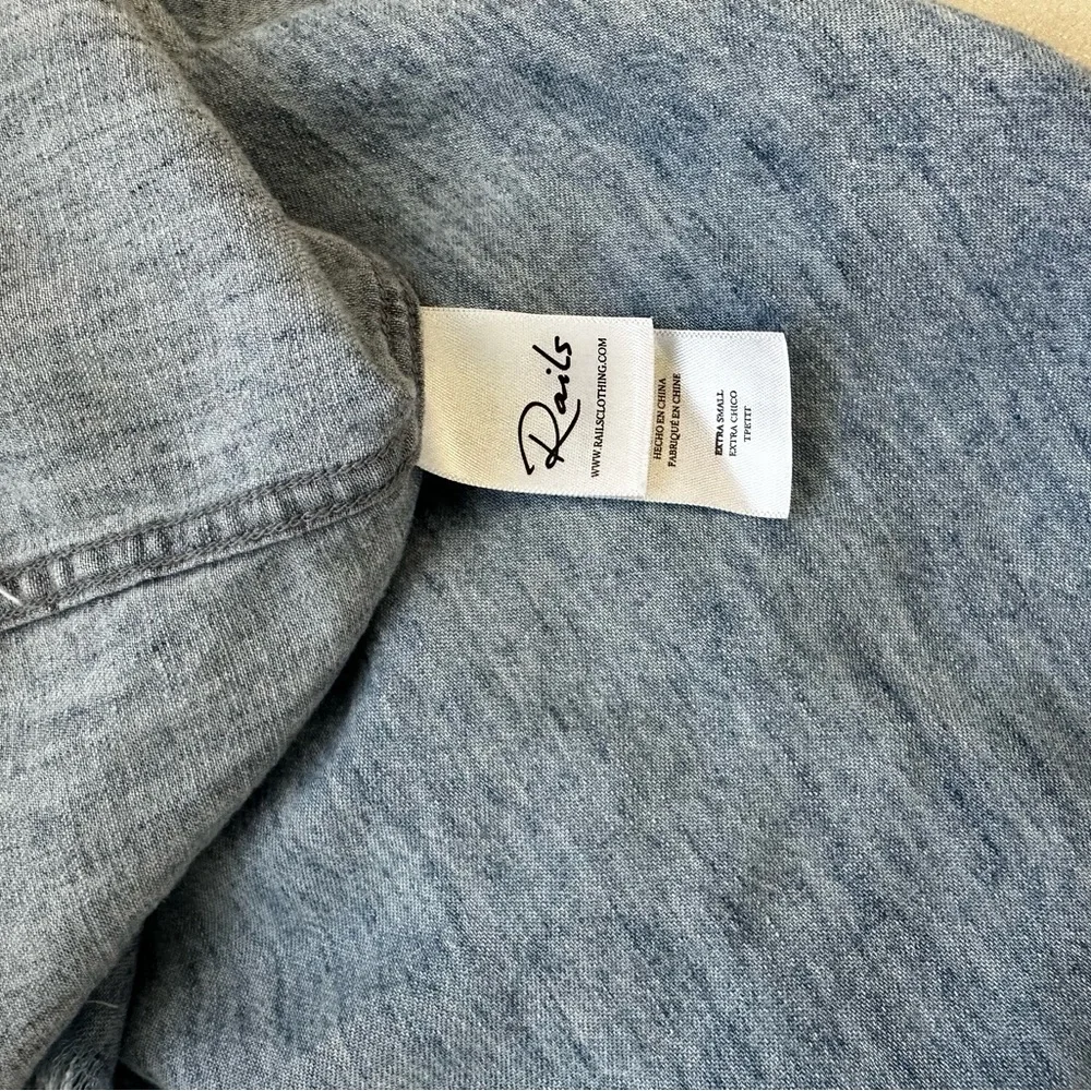 RAILS Valerie Denim Shirt Dress Size XS - Picture 14 of 16